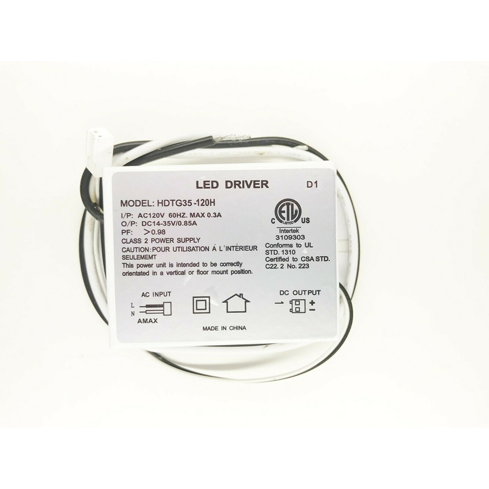 Amax Lighting HDTG35-120H D1 15W LED Driver in White